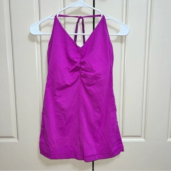 Lululemon Fuchsia Racerback Athleisure Camisole Shirt Size 6 - Picture 1 of 9